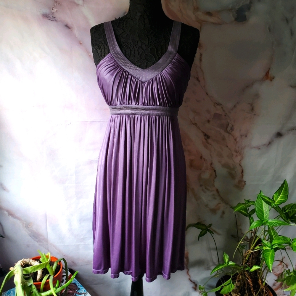 BCBGMaxAzria Purple Goddess Dress